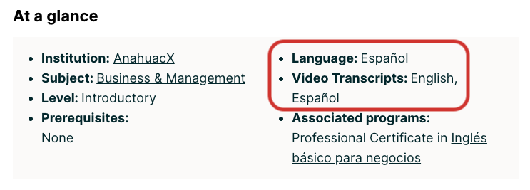 What languages are edX courses taught in?