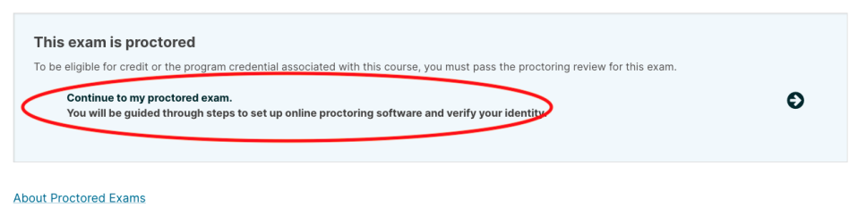 Taking a Graded Proctortrack Exam